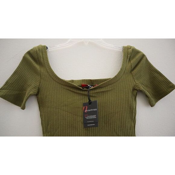 n:Philanthropy 07632PTL00 Women's Sz XS Olive Green Langley Thong Bodysuit - Picture 3 of 6
